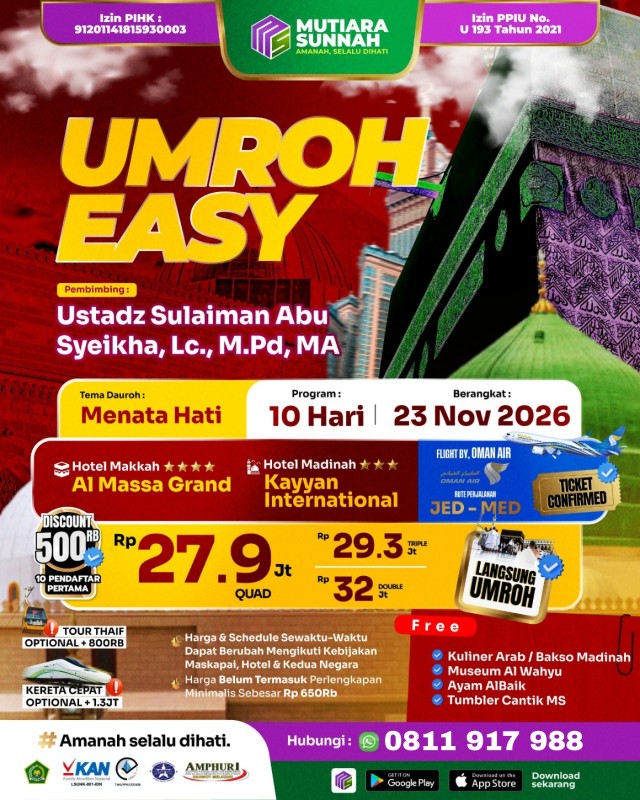 UMROH EASY 23 NOVEMBER 2026