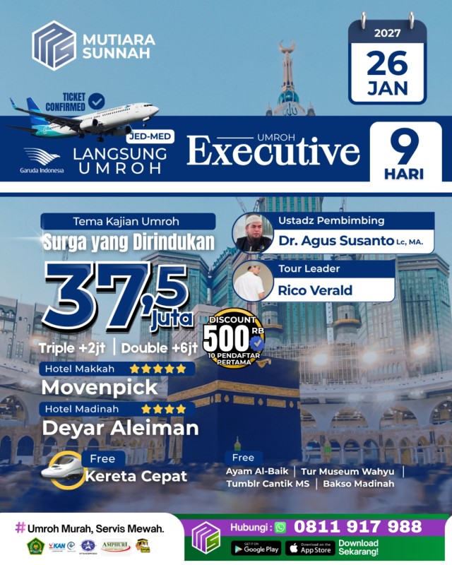 UMROH EXECUTIVE 26 JANUARI 2027