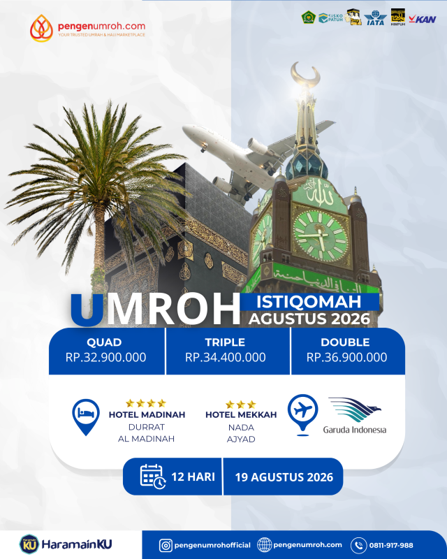 Umroh Istiqomah - 19 Agustus 2026