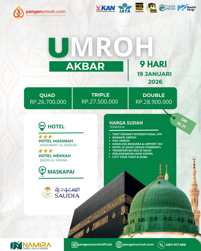 UMROH AKBAR LITE 19 JANUARI 2026
