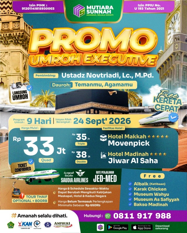 UMROH EXECUTIVE PROMO 24 SEPTEMBER 2026