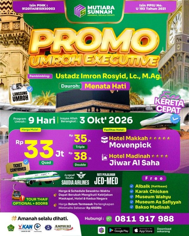 UMROH EXECUTIVE PROMO 03 OKTOBER 2026