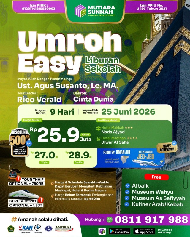 UMROH EASY 25 JUNI 2026