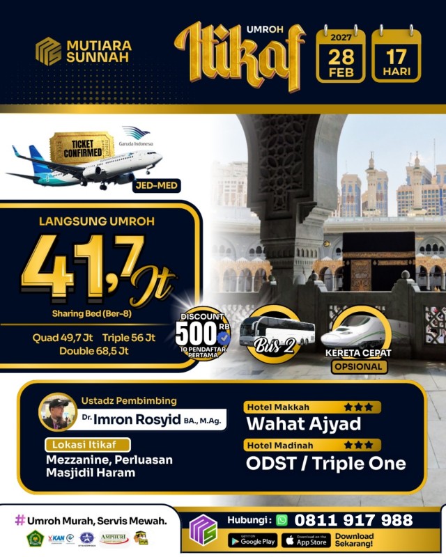UMROH ITIKAF 28 FEBRUARI 2027 BUS 2