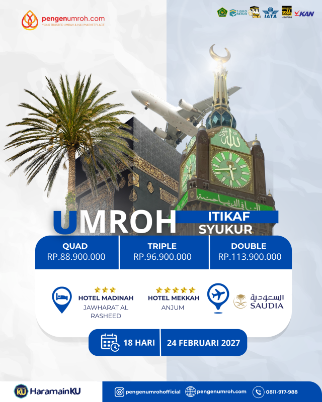 Umroh Itikaf Syukur - 24 Februari 2027