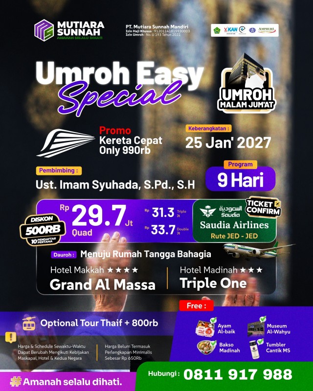 UMROH EASY SPESIAL 25 JANUARI 2027
