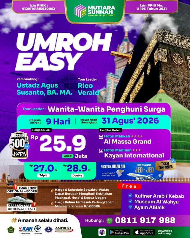 UMROH EASY 31 AGUSTUS 2026