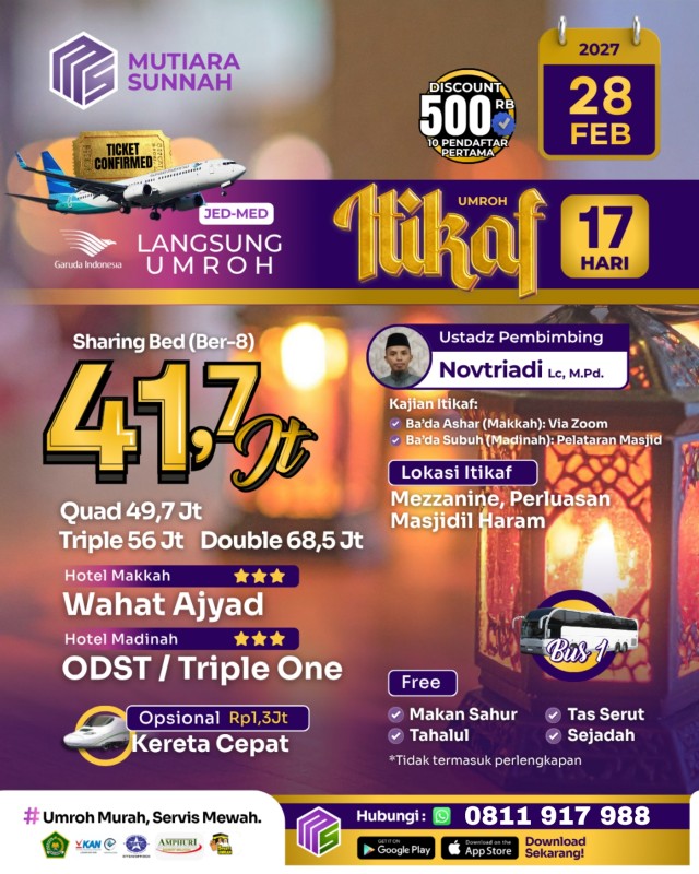 UMROH ITIKAF 28 FEBRUARI 2027 BUS 1
