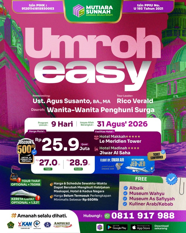 UMROH EASY 31 AGUSTUS 2026