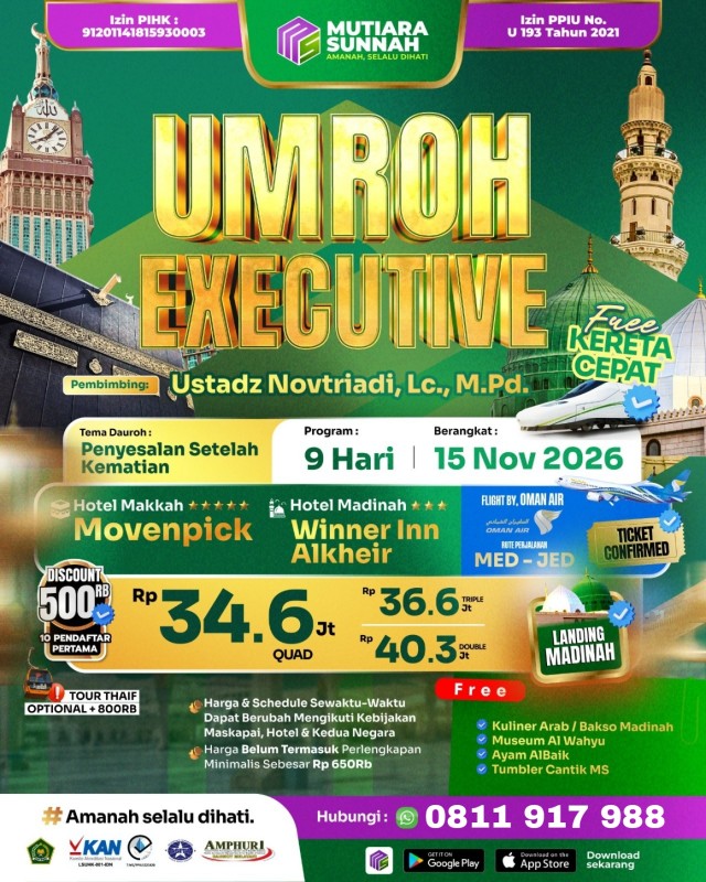 UMROH EXECUTIVE 15 NOVEMBER 2026