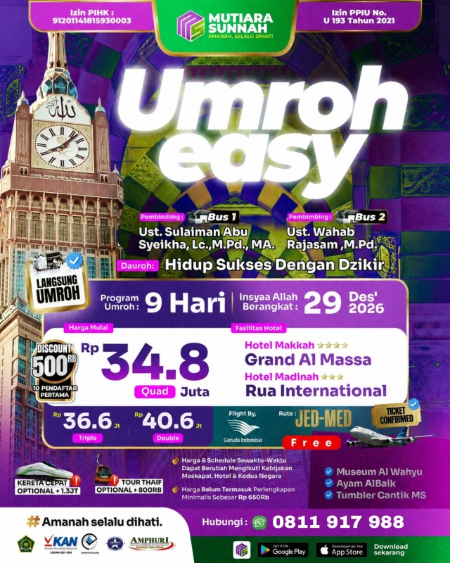 UMROH EASY 29 DESEMBER 2026