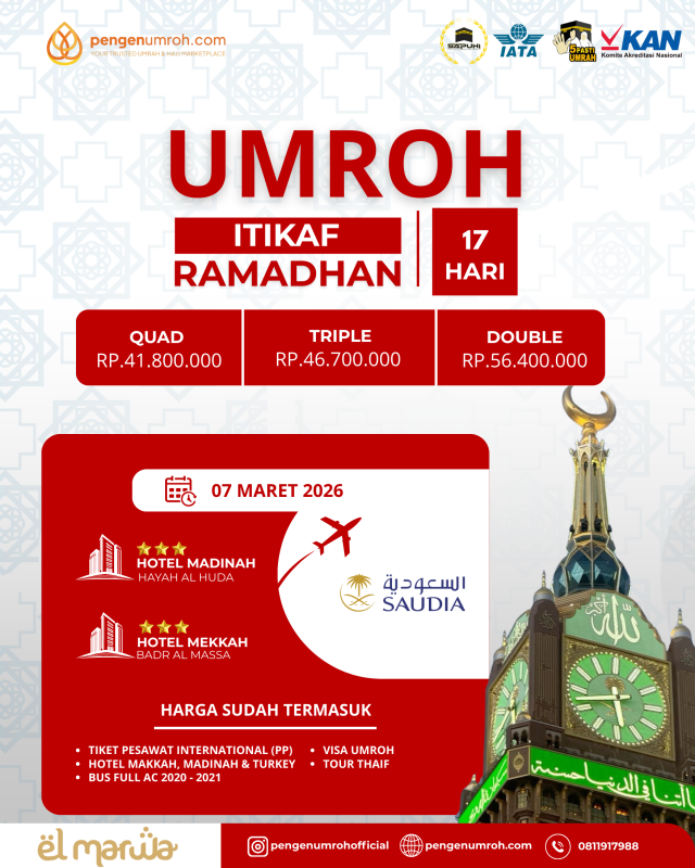 UMROH ITIKAF RAMADHAN 07 MARET 2026